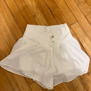 Aerie White Athletic Shorts